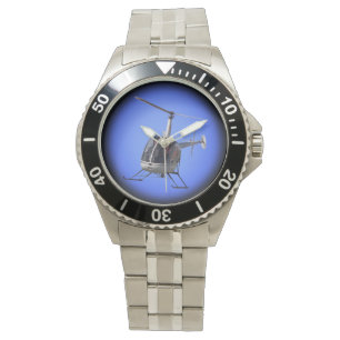 Helikopter die vliegende helikopter vliegt horloge