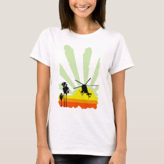 Helikopter en zondst t-shirt