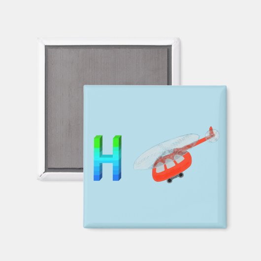 Helikopter Fridge Magnet (Voorkant / Achterkant)
