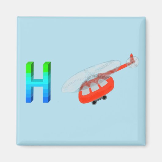 Helikopter Fridge Magnet (Voorkant)