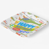 Helikopter Gelukkige Verjaardag Papieren Bordje (Gebogen)