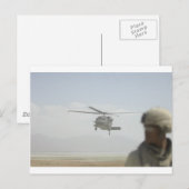 Helikopter haalt troepen op briefkaart (Voorkant / Achterkant)