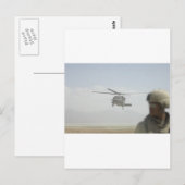 Helikopter haalt troepen op briefkaart (Voorkant / Achterkant)