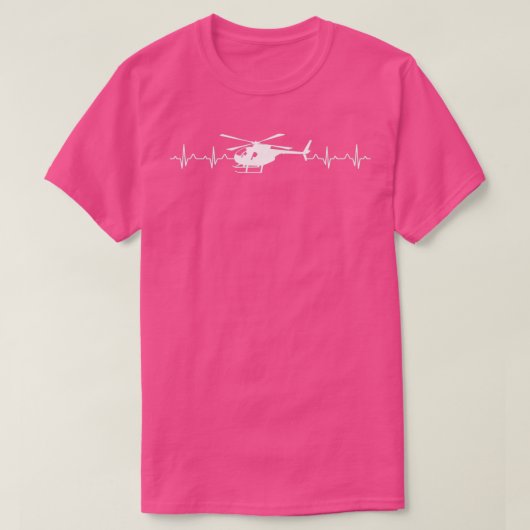 Helikopter hartslag Funny Pilot Lifeline Gift 1 T-shirt (Design voorkant)