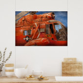 Helikopter — helikopter voor kustwacht poster (Keuken)