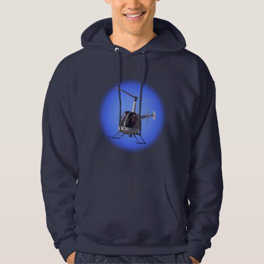 Helikopter Hoodie Cool Unisex Hooded Sweatshirt (Voorkant)