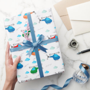 Helikopter Inpakpapier, Cadeaupapier voor Vliegtui