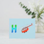 Helikopter Kaart (Staand voorkant)