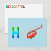 Helikopter Kaart (Voorkant / Achterkant)