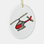 Helikopter Keramisch Ornament (Rechts)