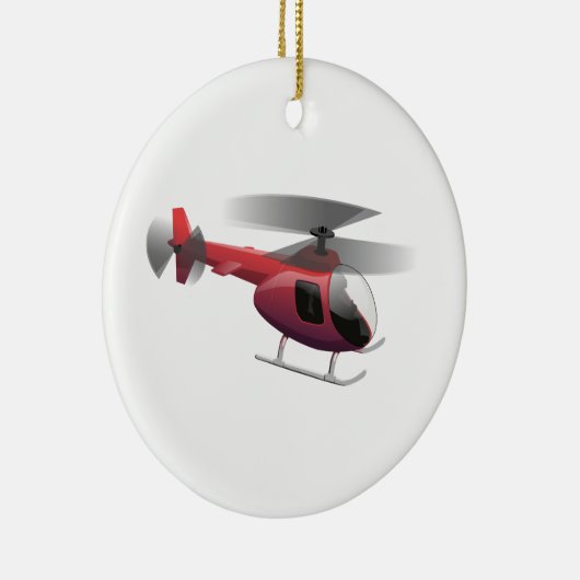 Helikopter Keramisch Ornament (Rechts)