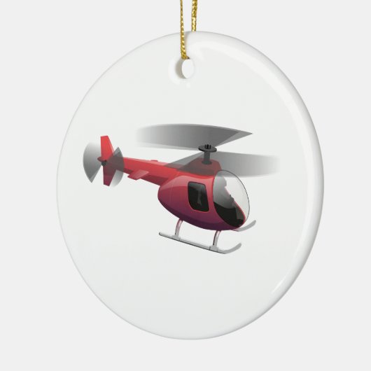 Helikopter Keramisch Ornament (Links)
