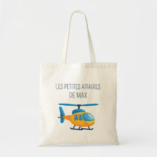Helikopter Kind Naam Persoonlijk Tote Bag