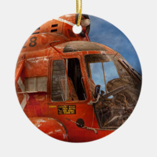 Helikopter - Kustwacht helikopter Keramisch Ornament