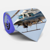 Helikopter met golfclubs stropdas (Opgerold)