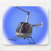 Helikopter met helikopter Mousepad en Keepsakes He Muismat (Voorkant)