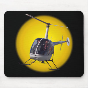 Helikopter met helikopter Mousepad en Keepsakes He Muismat