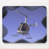 Helikopter met helikopter Mousepad en Keepsakes He Muismat (Voorkant)