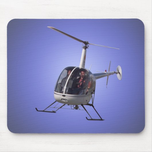Helikopter met helikopter Mousepad en Keepsakes He Muismat (Voorkant)