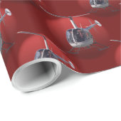 Helikopter met onmiddellijke lading kerstpapier cadeaupapier (Rol Hoek)