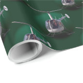 Helikopter met onmiddellijke lading kerstpapier cadeaupapier (Rol Hoek)
