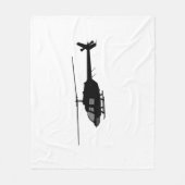Helikopter met schuiffilter Kleur aanpassen Fleece Deken (Voorkant)
