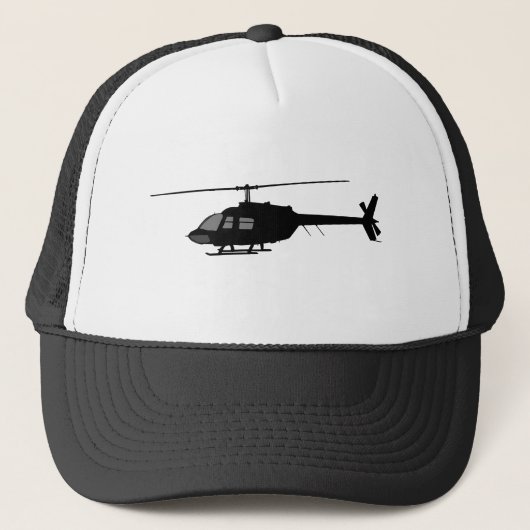 Helikopter met schuiffilter Kleur aanpassen Trucker Pet (Voorkant)