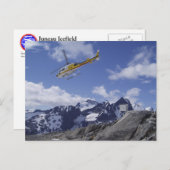 Helikopter op het Briefkaart Juneau Icefield (Voorkant / Achterkant)