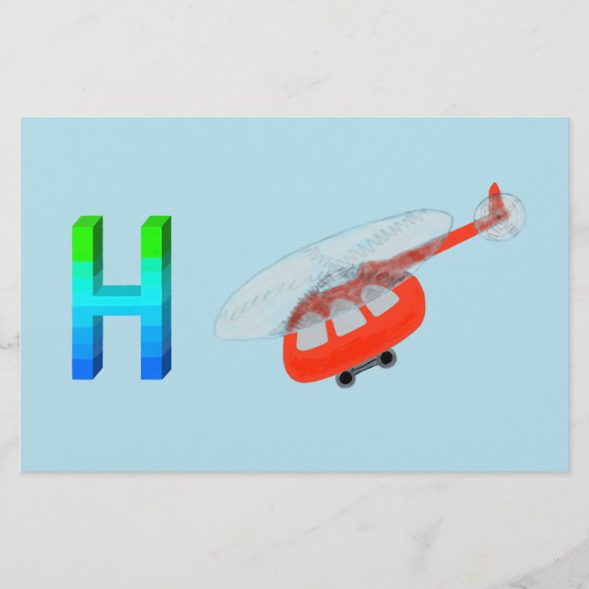 Helikopter Papier (Voorkant)