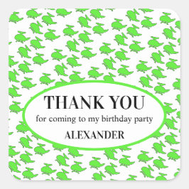 Helikopter Party Favor Bag Vierkante Sticker