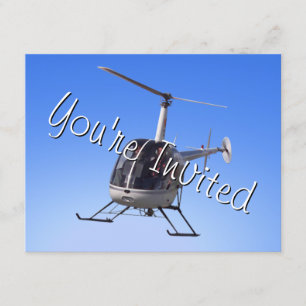 Helikopter Party Invitations Helikopter RSVP-kaart Kaart