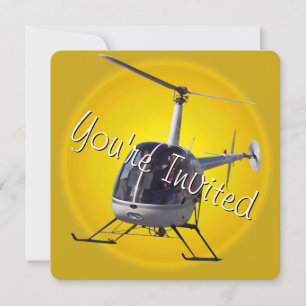 Helikopter Party Invitations Helikopter RSVP-kaart Kaart