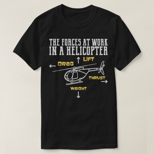 Helikopter Piloot Cadeau 4 T-shirt (Design voorkant)