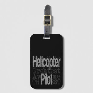 Helikopter Piloot Extraordinaire Bagagelabel