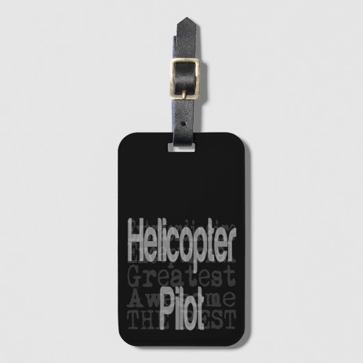 Helikopter Piloot Extraordinaire Bagagelabel (Voorkant (verticaal))