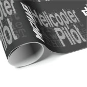 Helikopter Piloot Extraordinaire Cadeaupapier (Rol Hoek)