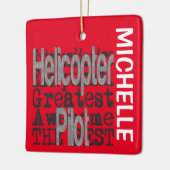 Helikopter Piloot Extraordinaire douane-unie Keramisch Ornament (Links)
