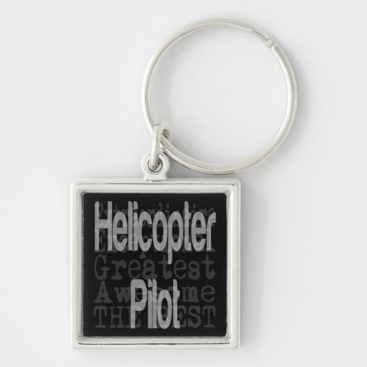 Helikopter Piloot Extraordinaire Sleutelhanger (Voorkant)