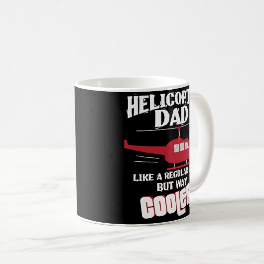 Helikopter Pilot Dad Gift Mok Flight Mechanic (Voorkant rechts)