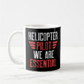 Helikopter Pilot Essential Funny Aviation Koffiemok (Links)