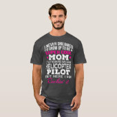Helikopter Pilots mam Funny Gift T-shirt (Voorkant volledig)