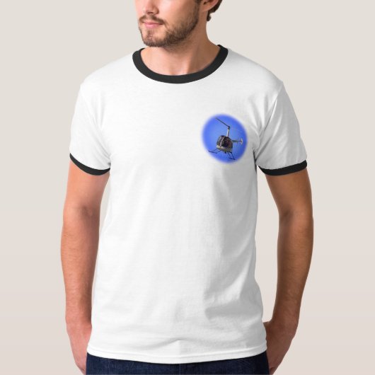 Helikopter Polo Shirt Cool Flying Chopper Gifts (Voorkant)