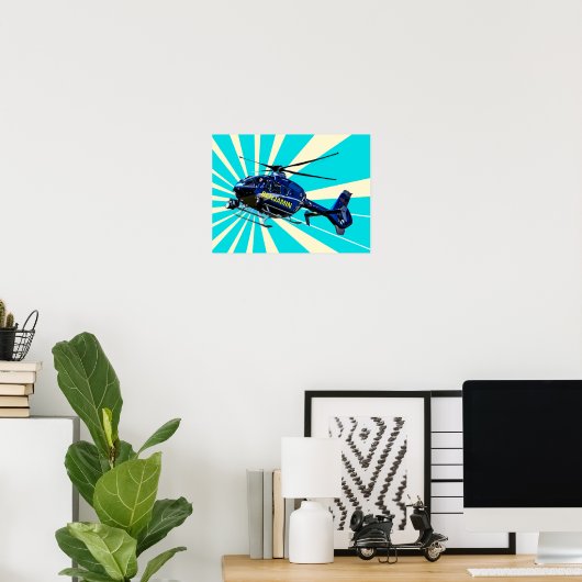 Helikopter Poster (Thuiskantoor)