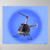 Helikopter Prints Koel Chopper Piloot Prints Poste (Voorkant)