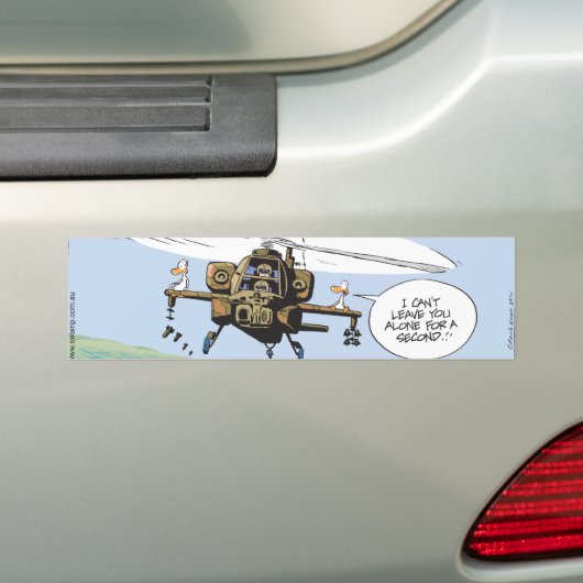 Helikopter Ride Zwamp Duck Bumpersticker (Op auto)