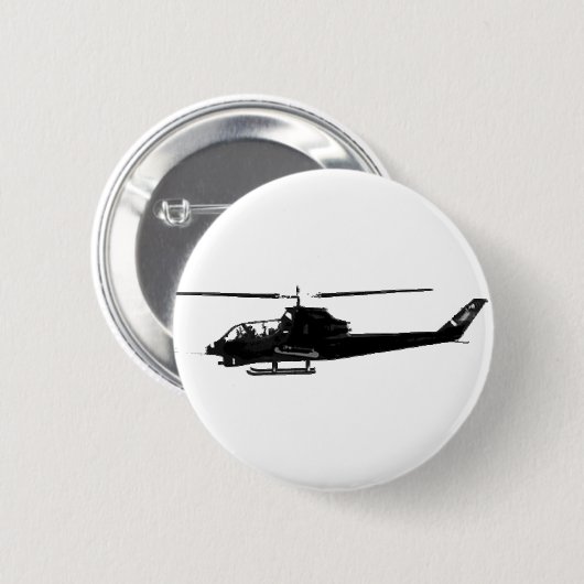 HELIKOPTER RONDE BUTTON 5,7 CM (Voorkant /achterkant)