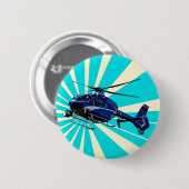 Helikopter Ronde Button 5,7 Cm (Voorkant /achterkant)