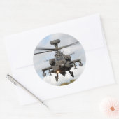 Helikopter Ronde Sticker (Envelop)