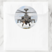 Helikopter Ronde Sticker (Tas)