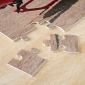 Helikopter, rood, vliegtuig legpuzzel (Zijkant)